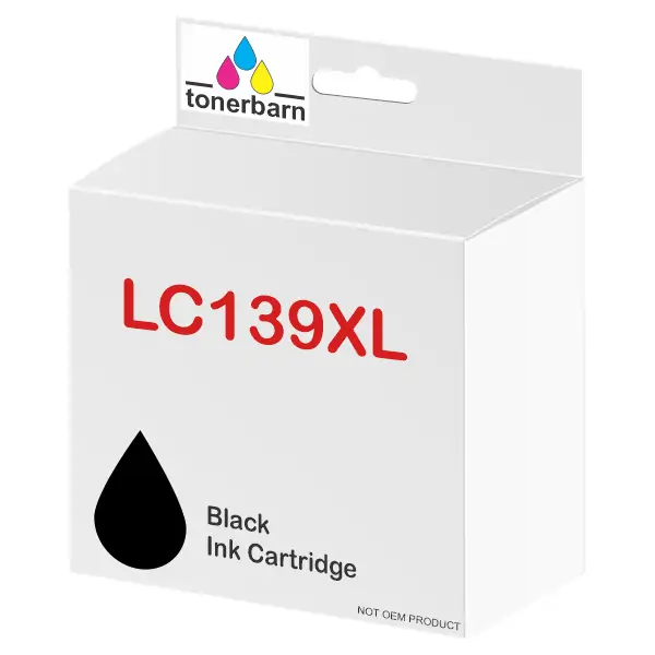 Compatible Brother LC139XLBK High Yield Black Ink Cartridge LC-139XLBK