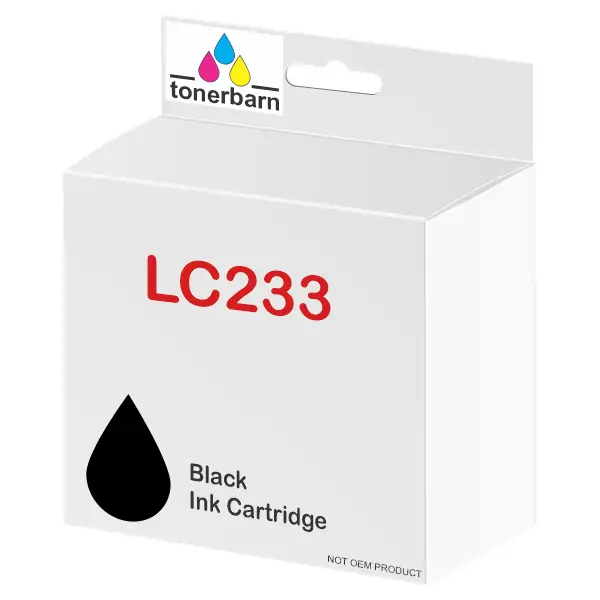 Compatible Brother LC233BK Black Ink Cartridge LC-233BKS