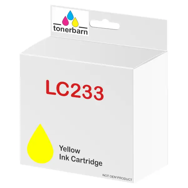 Compatible Brother LC233Y Yellow Ink Cartridge LC-233YS