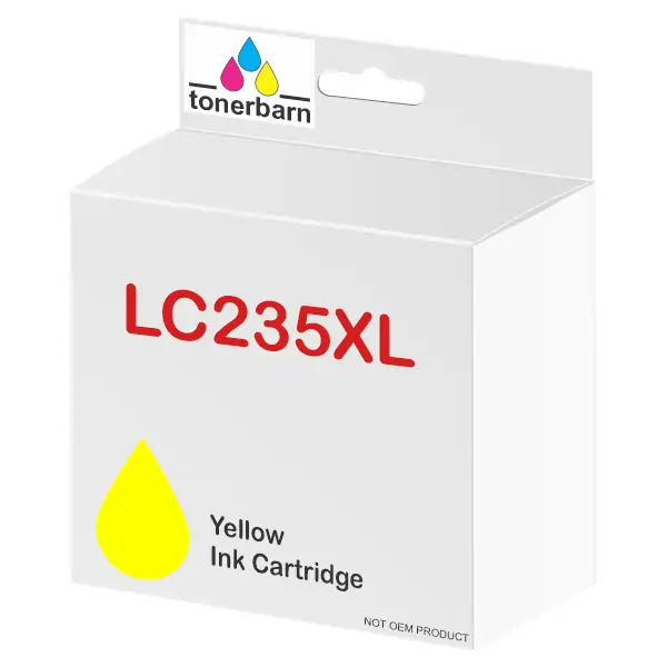 Compatible Brother LC235XLY High Yield Yellow Ink Cartridge LC-235XLYS