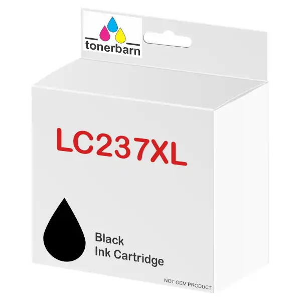 Compatible Brother LC237XLBK High Yield Black Ink Cartridge LC-237XLBKS