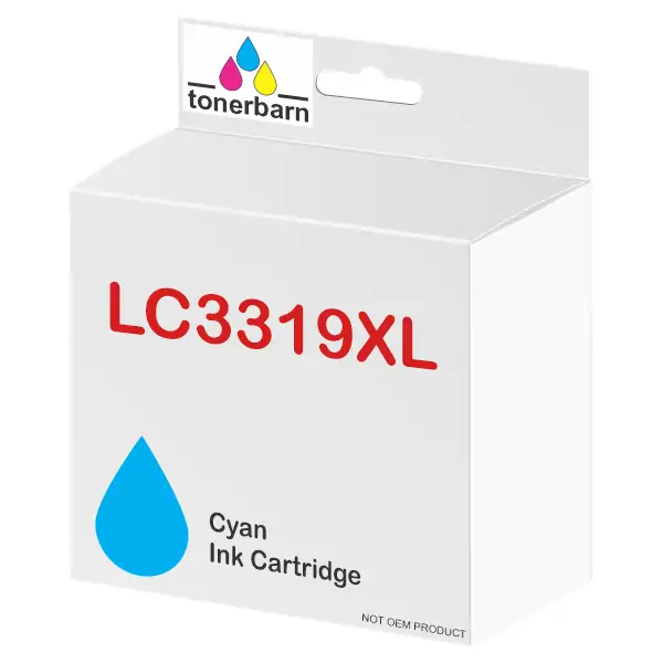Compatible Brother LC3319XLC High Yield Cyan Ink Cartridge LC-3319XLC