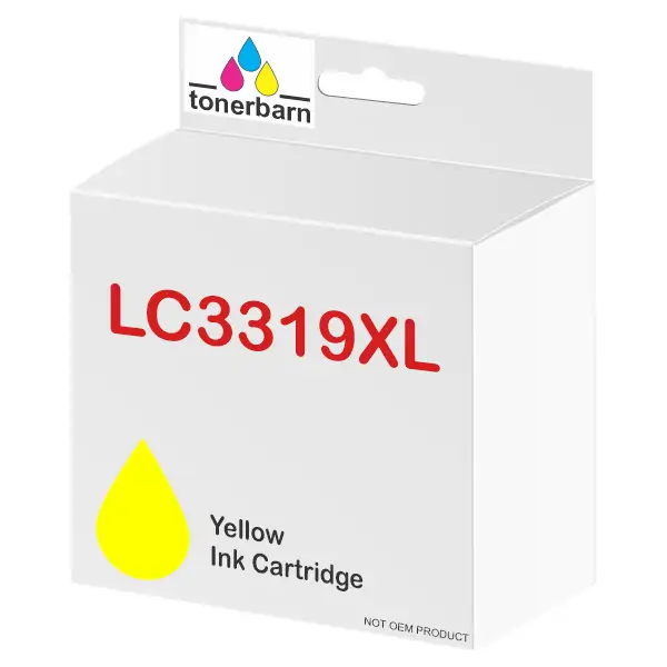 Compatible Brother LC3319XLY High Yield Yellow Ink Cartridge LC-3319XLY