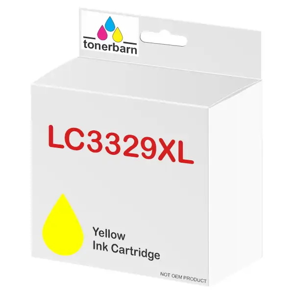 Compatible Brother LC3329XLY High Yield Yellow Ink Cartridge LC-3329XLY
