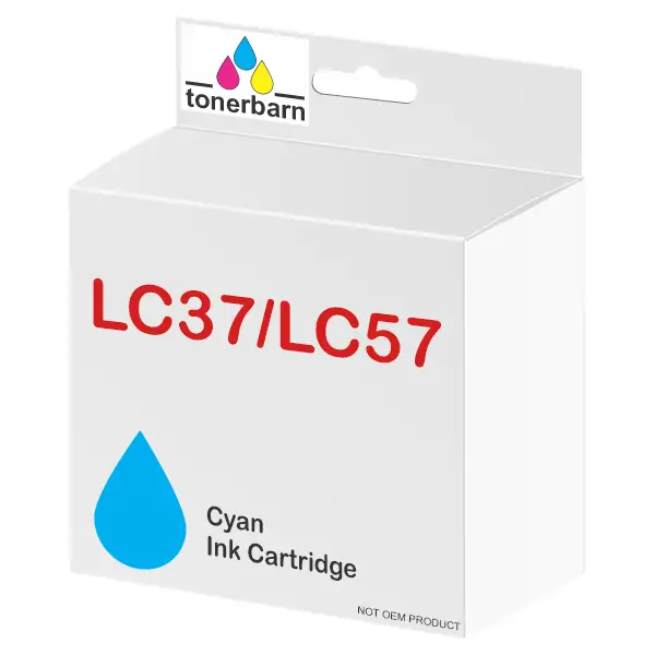 Compatible Brother LC37/LC57C Cyan Ink Cartridge LC-37/LC-57C