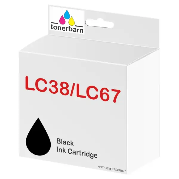 Compatible Brother LC38/LC67BK Black Ink Cartridge LC-38/LC-67BK