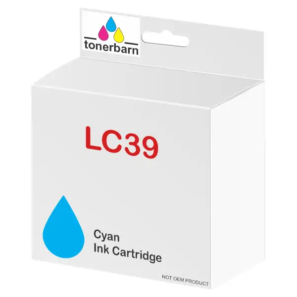 Compatible Brother LC39C Cyan Ink Cartridge LC-39C