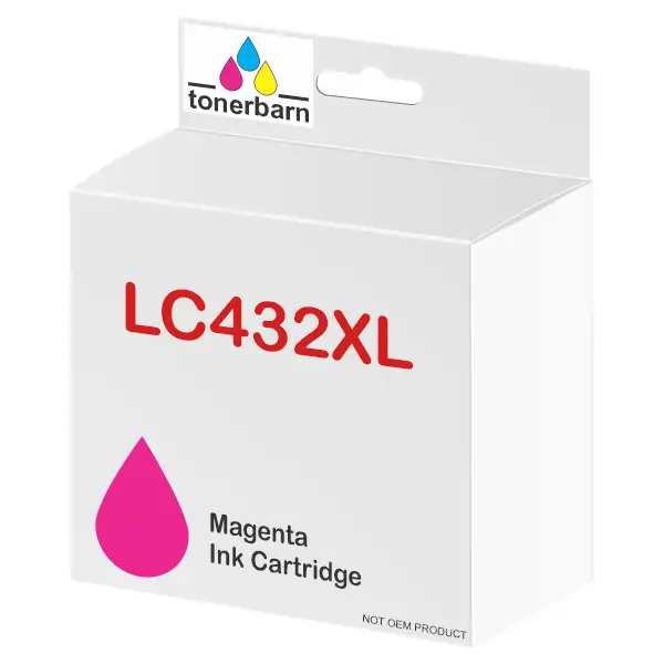 Compatible Brother LC432XLM High Yield Magenta Ink Cartridge LC-432XLM