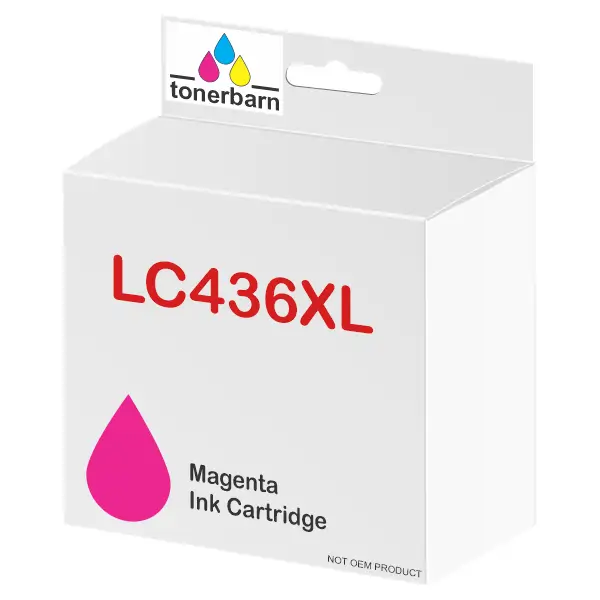 Compatible Brother LC436XLM High Yield Magenta Ink Cartridge LC-436XLM