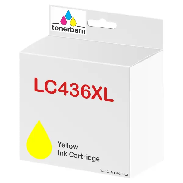 Compatible Brother LC436XLY High Yield Yellow Ink Cartridge LC-436XLY