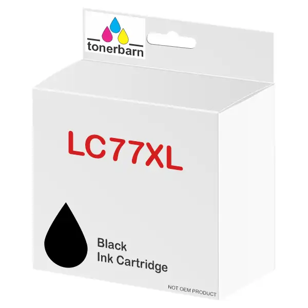 Compatible Brother LC77XLBK High Yield Black Ink Cartridge LC-77XLBK