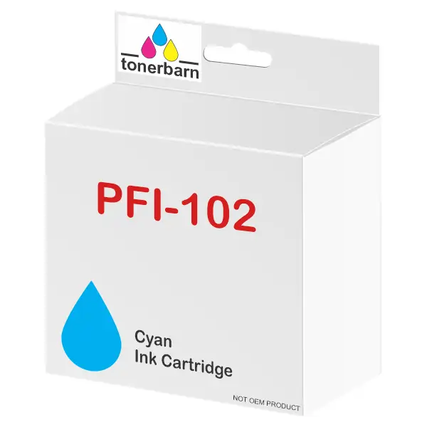 Compatible Canon PFI102C Cyan Ink Cartridge PFI102C