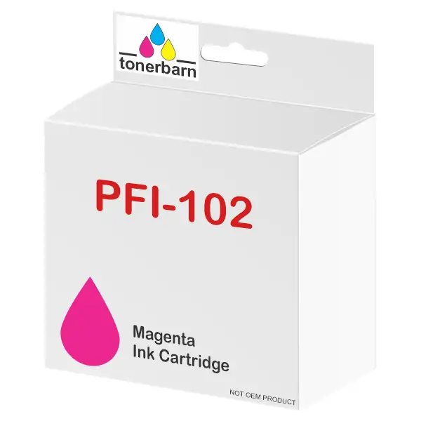 Compatible Canon PFI102M Magenta Ink Cartridge PFI102M