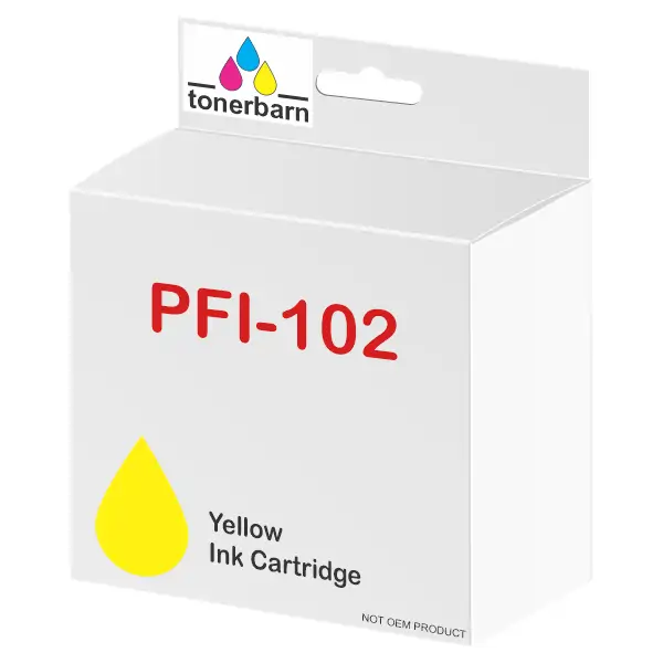 Compatible Canon PFI102Y Yellow Ink Cartridge PFI102Y