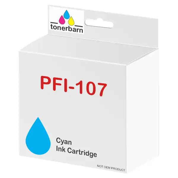 Compatible Canon PFI107C Cyan Ink Cartridge PFI107C