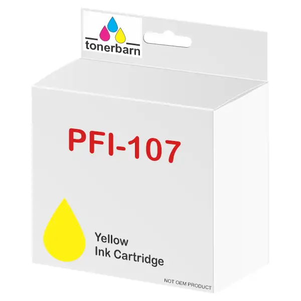 Compatible Canon PFI107Y Yellow Ink Cartridge PFI107Y