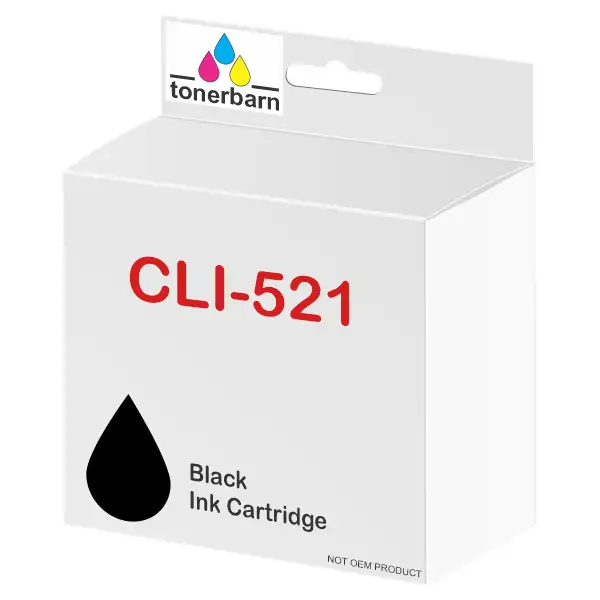 Compatible Canon CLI521BK Black Ink Cartridge CLI521BK