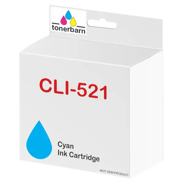 Compatible Canon CLI521C Cyan Ink Cartridge CLI521C