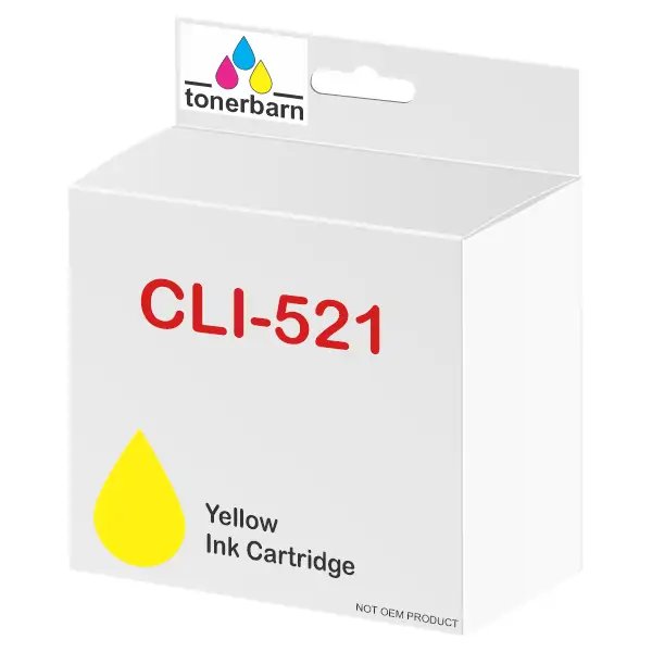 Compatible Canon CLI521Y Yellow Ink Cartridge CLI521Y