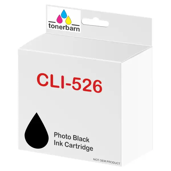 Compatible Canon CLI526BK Photo Black Ink Cartridge CLI526BK