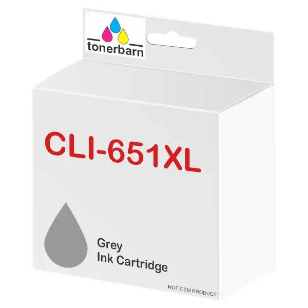 Compatible Canon CLI651XLGY High Yield Grey Ink Cartridge CLI651XLGY