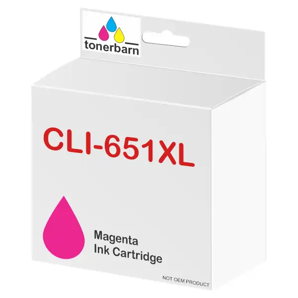Compatible Canon CLI651XLM High Yield Magenta Ink Cartridge CLI651XLM