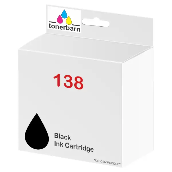 Compatible Epson 138 Black Pigment High Yield Ink Cartridge C13T138192