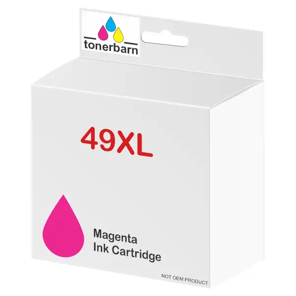 Compatible Epson 49XL Magenta High Yield Ink Cartridges C13T10F392