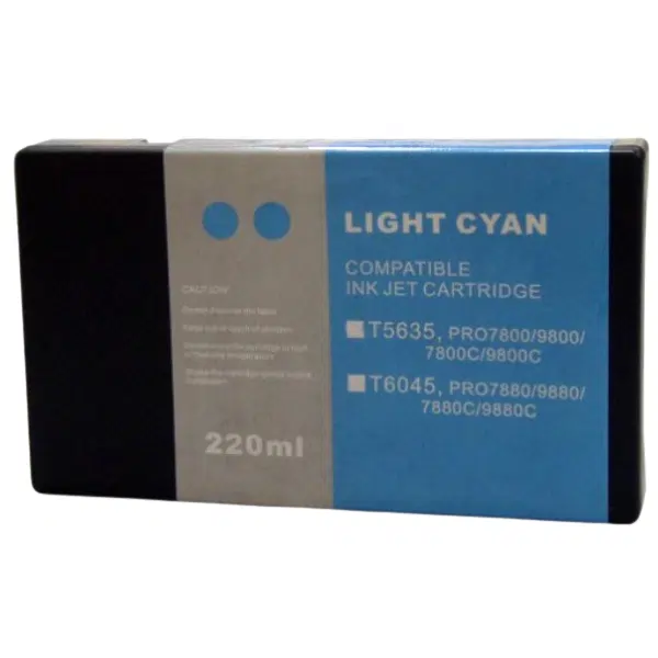 Compatible Epson T5635 Wide Format Light Cyan Pigment Ink Cartridge T563500