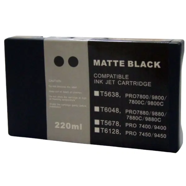 Compatible Epson T5678 Wide Format Matte Black Pigment Ink Cartridge T567800