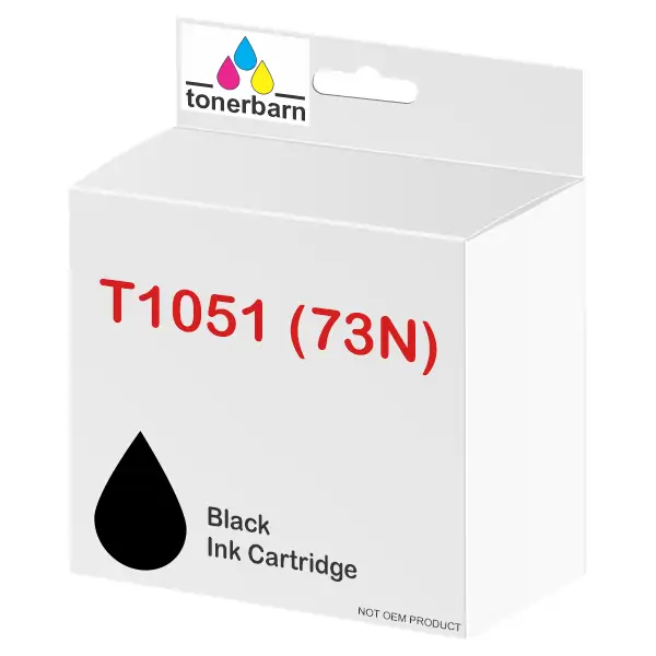 Compatible Epson T1051 (73N) Black Dye Ink Cartridge C13T105192