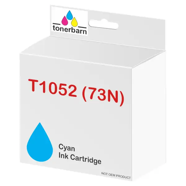 Compatible Epson T1052 (73N) Cyan Dye Ink Cartridge C13T105292