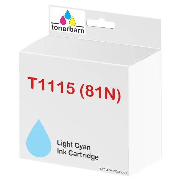 Compatible Epson T1115 (81N) Light Cyan Dye Ink Cartridge C13T111592