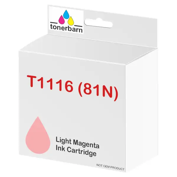 Compatible Epson T1116 (81N) Light Magenta Dye Ink Cartridge C13T111692