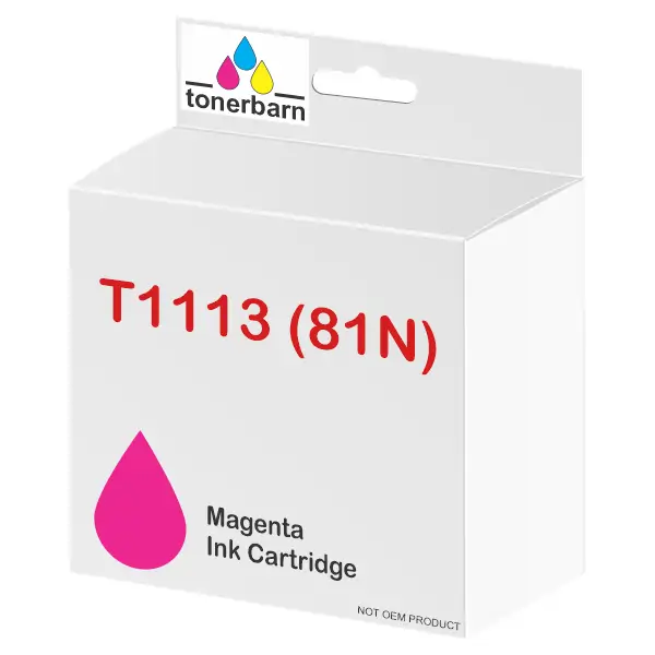 Compatible Epson T1113 (81N) Magenta Dye Ink Cartridge C13T111392