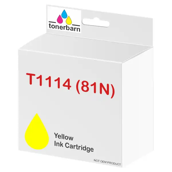Compatible Epson T1114 (81N) Yellow Dye Ink Cartridge C13T111492