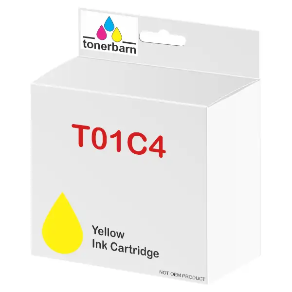 Compatible Epson T01C4 Yellow Pigment Ink Cartridge C13T01C400