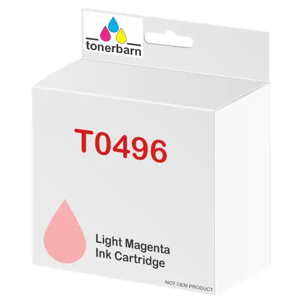 Compatible Epson T0496 Light Magenta Dye Ink Cartridge C13T04960
