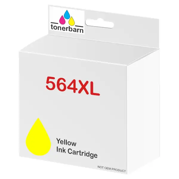 Compatible HP #564XL High Yield Yellow Ink Cartridge CB325WA