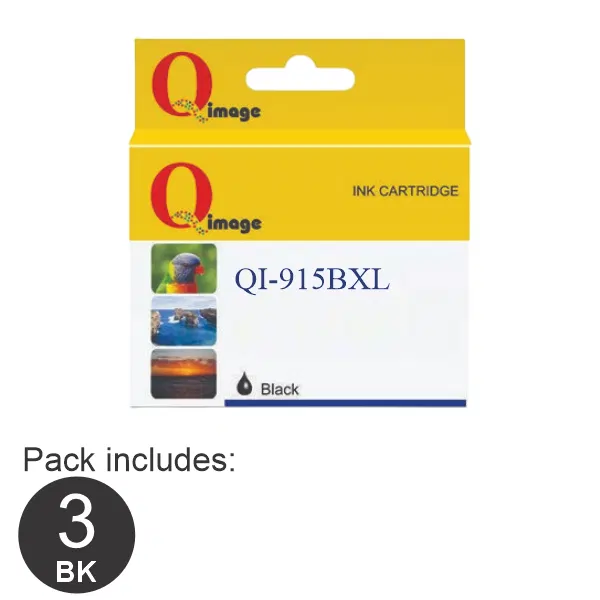 3 x Compatible HP #915XL High Yield Black Ink Cartridge 3YM22AA