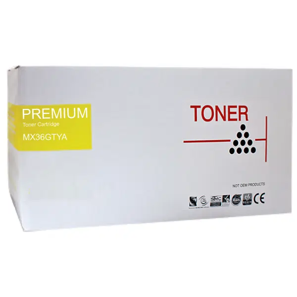 Compatible Sharp MX36GTYA Yellow Toner Cartridge MX36GT
