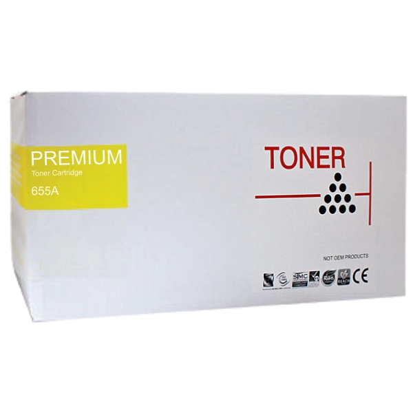 Compatible HP #655A (CF452A) Yellow Toner Cartridge