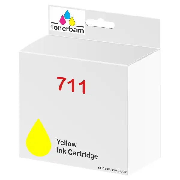 Compatible HP #711 29ml Yellow Ink Cartridge CZ132A