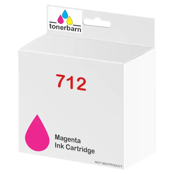 Compatible HP #712 29ml Magenta Ink Cartridge 3ED68A
