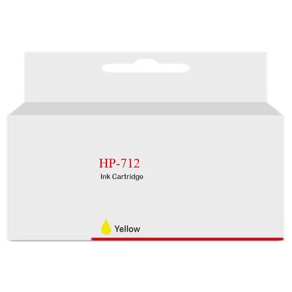 Compatible HP #712 29ml Yellow Ink Cartridge 3ED69A