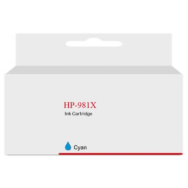 Compatible HP #981X High Yield Cyan Ink Cartridge L0R09A