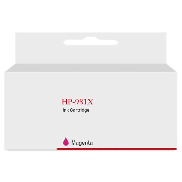Compatible HP #981X High Yield Magenta Ink Cartridge L0R10A
