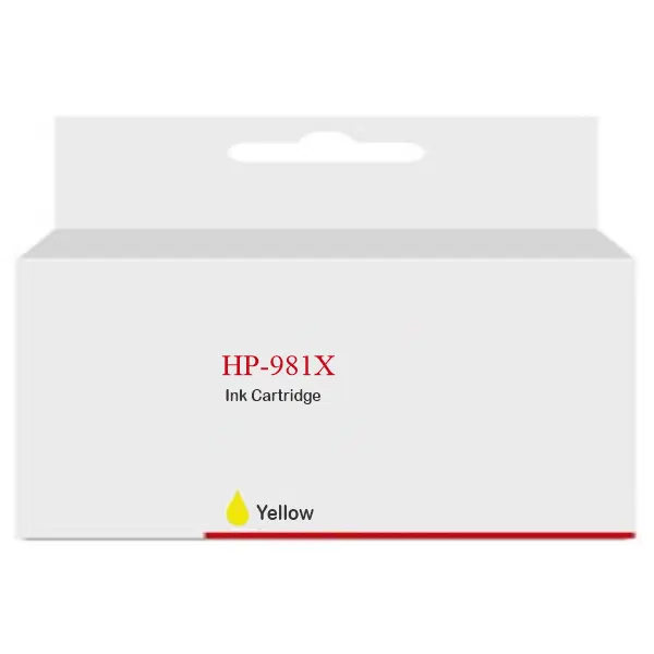 Compatible HP #981X High Yield Yellow Ink Cartridge L0R11A