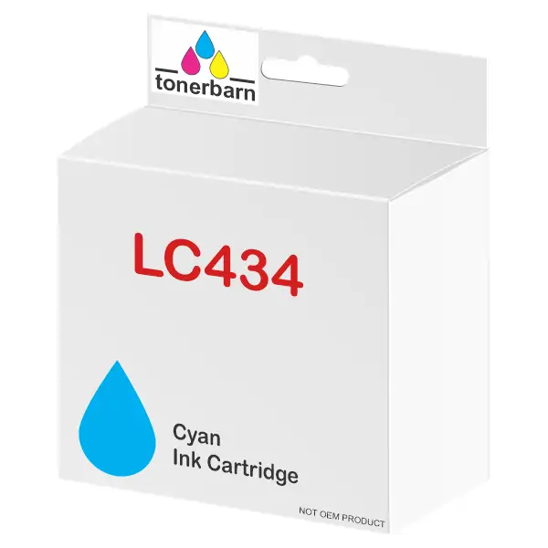 Compatible Brother LC434C Cyan Ink Cartridge