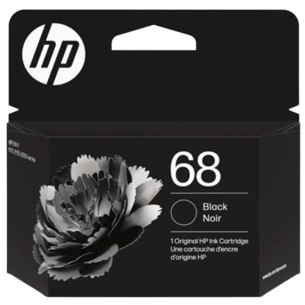 HP #68 Black Ink Cartridge 7FP21TA